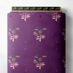 Tree flower style with purple,green colors