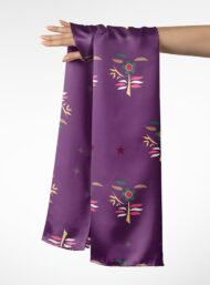 Tree flower style with purple,green colors - Image 3