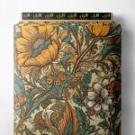 Nature flower style with orange,green colors