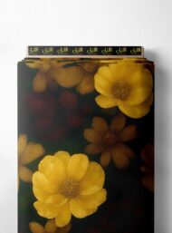 Flowers flower style with yellow,green colors