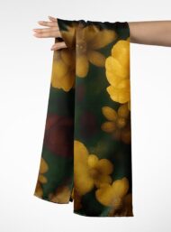 Flowers flower style with yellow,green colors - Image 3