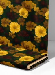 Flowers flower style with yellow,green colors - Image 4