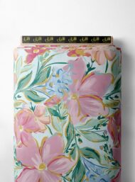 Nature flower style with pink,green colors