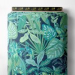 Plants nature style with green, blue colors