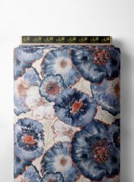 Nature flower style with blue, white colors