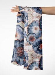 Nature flower style with blue, white colors - Image 3