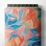 Colorful nature style with red,blue colors