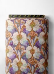 Nature flower style with purple,white colors