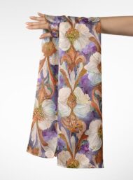 Nature flower style with purple,white colors - Image 3