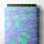 Colorful mixed style with blue,green colors