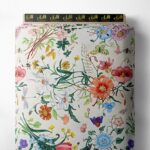 Flowers flower style with pink,green colors