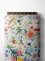 Flowers flower style with pink,green colors