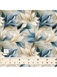 Nature flower style with blue,white colors - Image 5