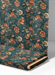 Floral flower style with orange,green colors - Image 4