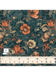 Floral flower style with orange,green colors - Image 5