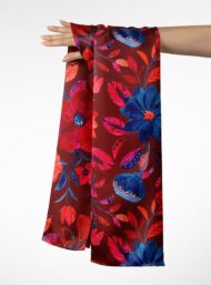 Floral flower style with red,blue colors - Image 3