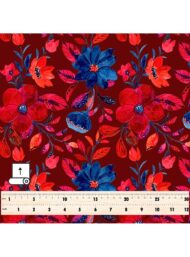 Floral flower style with red,blue colors - Image 5