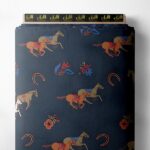 Horses nature style with brown,white colors