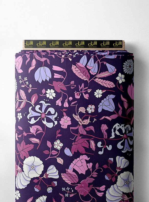 LAI01-0619_1-1.jpg Floral flower style with purple,pink colors - Image 1