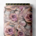 Rose flower style with pink,white colors