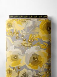 Flowers flower style with yellow,grey colors