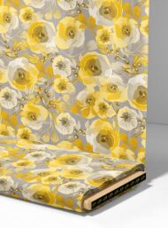 Flowers flower style with yellow,grey colors - Image 4