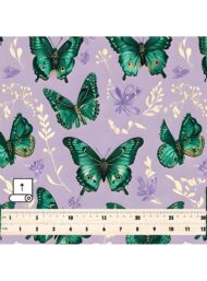 Butterfly nature style with green,purple colors - Image 5
