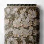 Nature flower style with brown,white colors