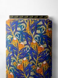 Nature flower style with blue,yellow colors