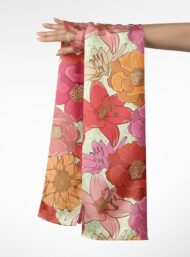 Flowers flower style with pink,red colors - Image 3