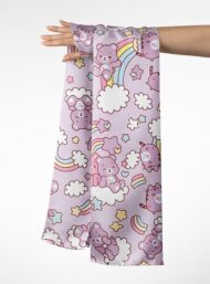 Bear nature style with pink,white colors - Image 3