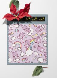 Bear nature style with pink,white colors - Image 6