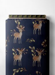 Deer nature style with brown,green colors