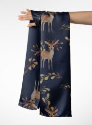 Deer nature style with brown,green colors - Image 3