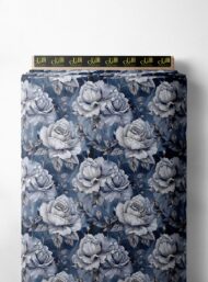 Blue flower style with grey,white colors