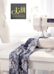 Blue flower style with grey,white colors - Image 7