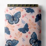 Butterfly flower style with blue,pink colors