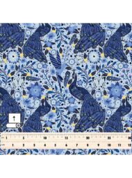 Peacock nature style with blue,white colors - Image 5