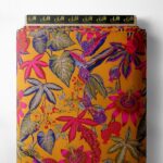 Floral flower style with pink,green colors