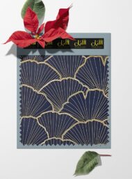 Leaves flower style with blue, gold colors - Image 6
