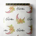 Crescent mixed style with green,pink colors