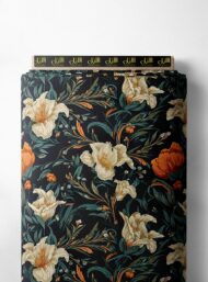 Flowers flower style with green,orange colors