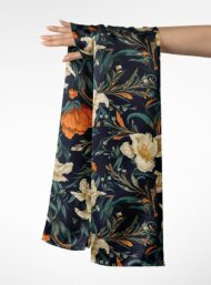 Flowers flower style with green,orange colors - Image 3