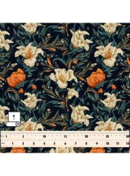 Flowers flower style with green,orange colors - Image 5