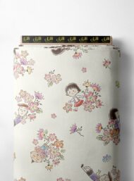 Children flower style with pink,green colors