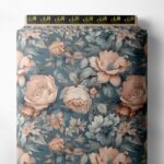 Floral flower style with pink,green colors