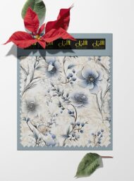 Floral flower style with blue,white colors - Image 6