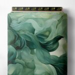 Flow nature style with green, white colors