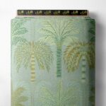 Palm nature style with green,yellow colors