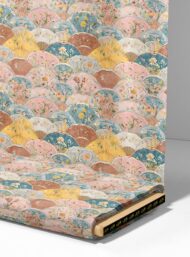 Fan flower style with pink,blue colors - Image 4